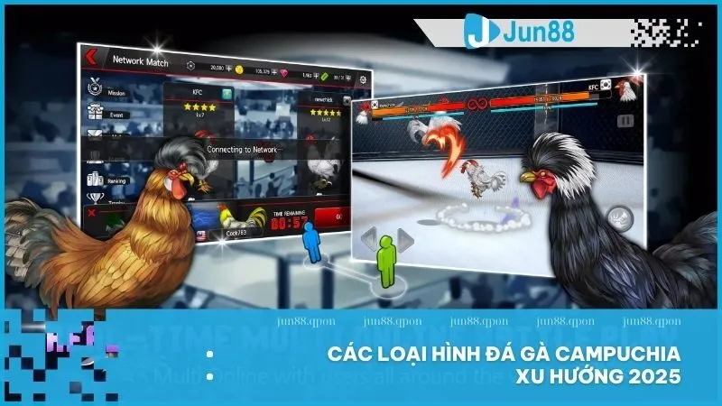 Các loại hình đá gà Campuchia xu hướng 2025