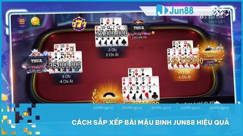 Cách chơi Mậu Binh tại Jun88 – Hướng dẫn luật chơi và chiến thuật hiệu quả 4 Cách sắp xếp bài Mậu Binh đơn giản và hiệu quả