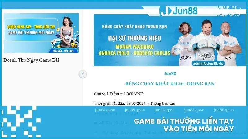 Doanh thu hợp lệ nhận thưởng tự động trước mười hai giờ