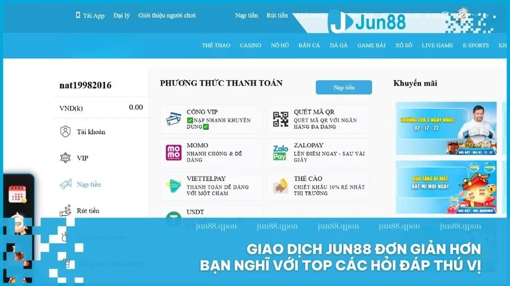 Giao dịch Jun88 đơn giản hơn bạn nghĩ với top các hỏi đáp thú vị