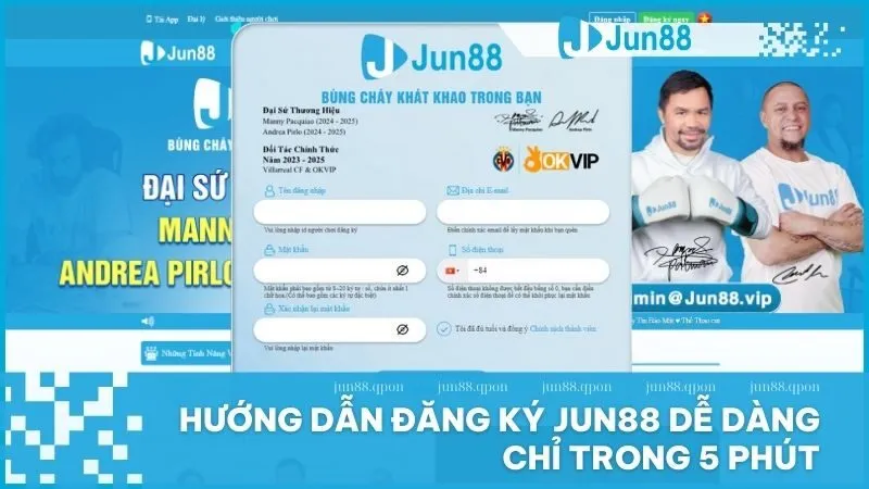 Hướng dẫn đăng ký tài khoản Jun88 dễ dàng chỉ trong 5 phút 1 Hướng dẫn đăng ký tài khoản Jun88 dễ dàng chỉ trong 5 phút
