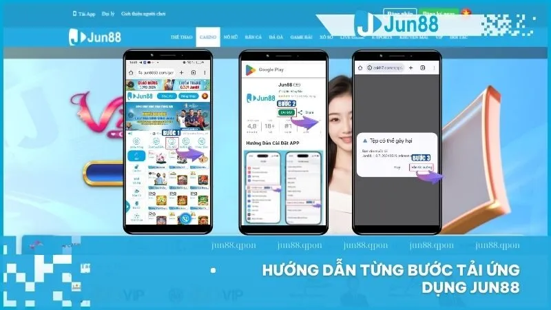 Tải và cài đặt ứng dụng Jun88 chỉ với vài bước đơn giản