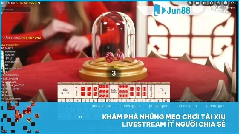 Những mẹo chơi Tài Xỉu Livestream ít người chia sẻ