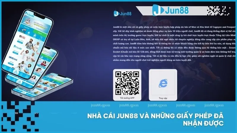 Jun88 và những giấy phép danh giá được chứng nhận toàn cầu
