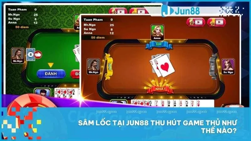 Sâm Lốc Jun88 – Trò chơi bài hấp dẫn với chiến thuật và phần thưởng giá trị 2 Sâm Lốc tại Jun88 thu hút game thủ như thế nào?