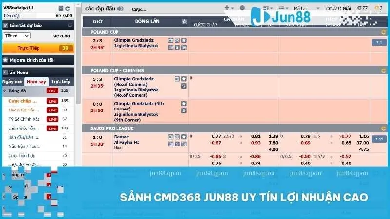 CMD368 nổi bật với giao diện thân thiện cùng hệ thống cá cược an toàn và minh bạch.