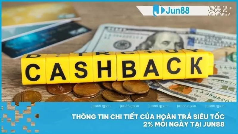 Thông tin chi tiết của hoàn trả siêu tốc 2% mỗi ngày tại Jun88