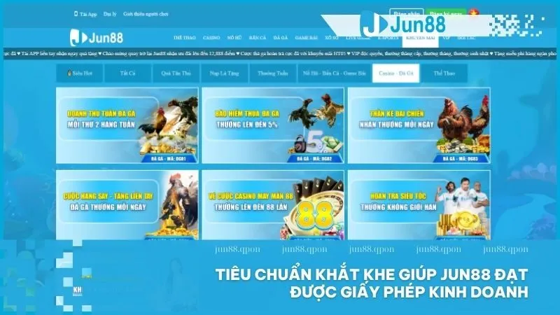 Giấy phép kinh doanh tại Jun88 là chìa khóa cho trải nghiệm cá cược an toàn và công bằng