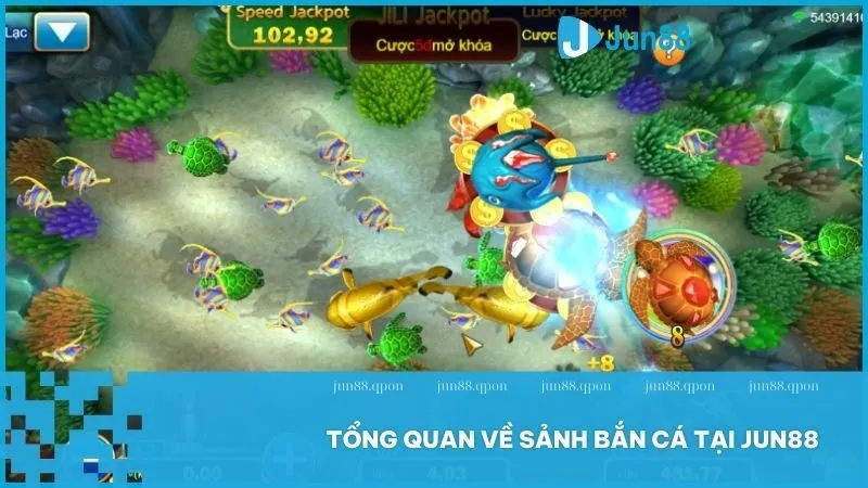 Thế giới đại dương 3D sống động với trải nghiệm bắn cá tại Jun-88 chân thực