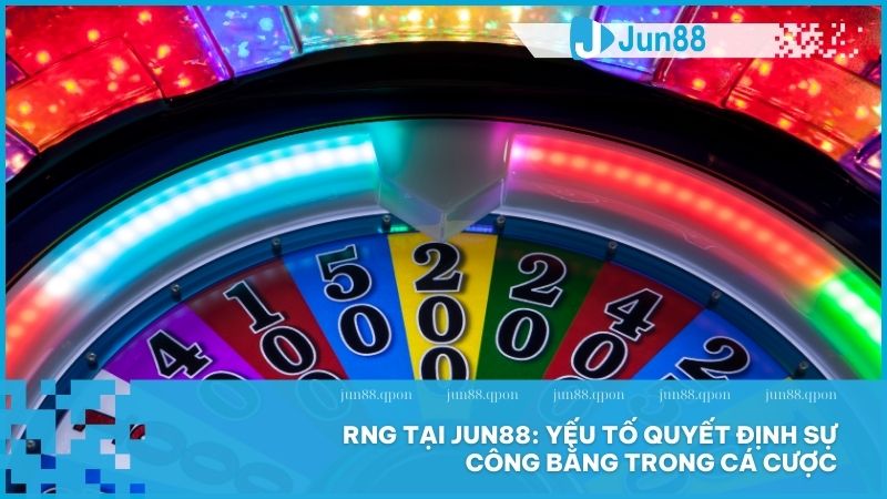 Công nghệ RNG tại Jun88 đảm bảo mọi kết quả đều ngẫu nhiên, không thể bị thao túng, giúp loại bỏ gian lận và mang đến trải nghiệm cá cược minh bạch, công bằng.
