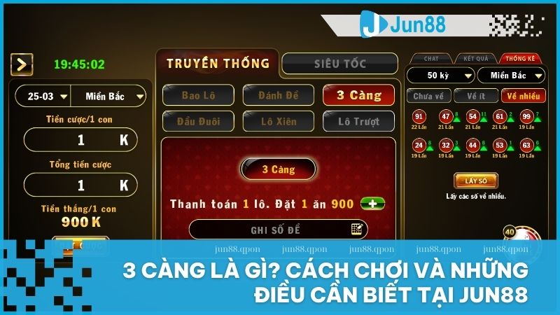 3 càng tại Jun88 là gì? Cách chơi thú vị và mẹo tăng tỷ lệ trúng cao 1 3 càng là gì? Cách chơi và những điều cần biết tại Jun88