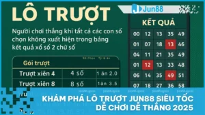 Lô trượt Jun88 mang đến cách chơi thông minh giúp người mới dễ tiếp cận và dễ thắng chỉ trong 60 giây